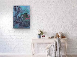 Meditative Kunst Bilder kaufen Pulheim Deutschland Köln NRW lokal Flow Energie Bilder Fluid Art abstrakte Malerei
